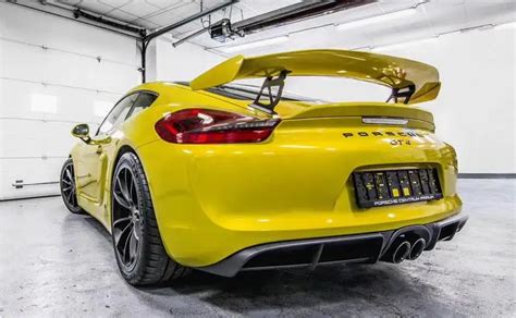 Carbon Fiber And Abs Primer Car Rear Wing Trunk Lip Spoiler For Porsche