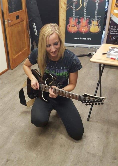 Nita Strauss Playing My Ibanez Guitar Girl Female Musicians Nita