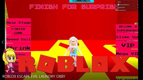 ROBLOX ESCAPE EVIL LAUNDRY OBBY Roblox Evil Gameplay