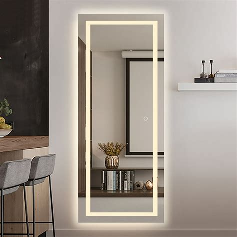 led mirror full length mirror wall mounted mirror vanity mirror with lights for bathroom bedroom