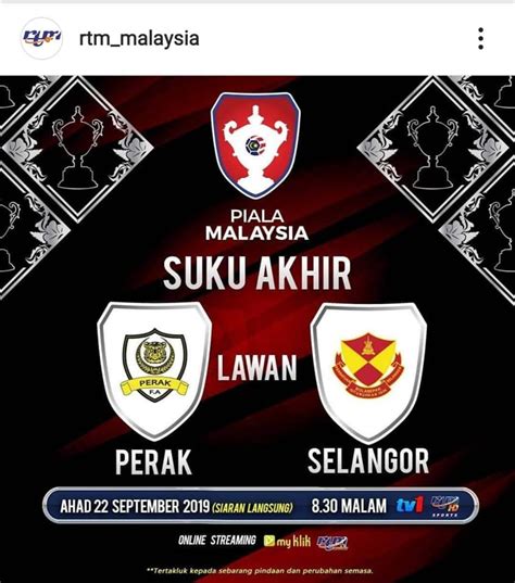 Kuala lumpur terengganu ii vs. Live Streaming Perak vs Selangor Piala Malaysia 22 ...