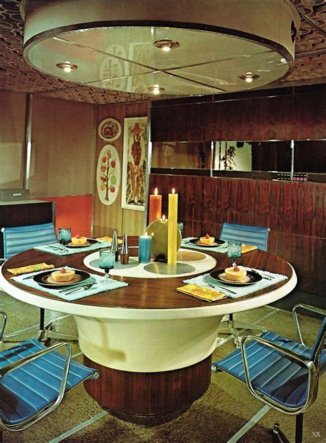1965 Retro Futuristic Dining Room Home Decor Pinterest