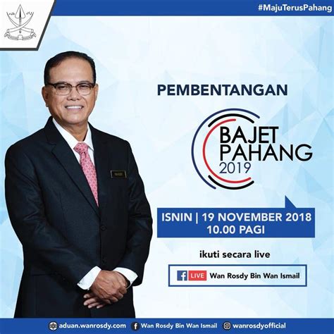 Pembentangan belanjawan 2019 | jumaat, 2 november 2018. INFOGRAFIK - 120 PEMBENTANGAN BAJET PAHANG 2019 | PORTAL ...