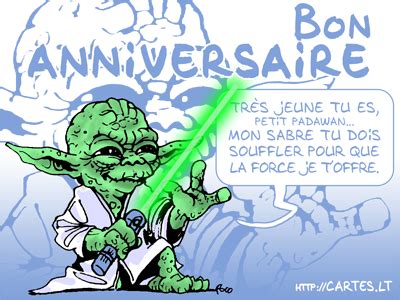 Cartes invitation anniversaire star wars 03 d'autres en vente !!, yoda star wars lifesize cardboard cutout standee standup jedi master knight cool0,5. Bon anniversaire.... Jo ma maouaine!!! - Toute une Famille ...