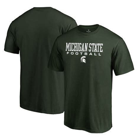 Michigan State Spartans Fanatics Branded True Sport Football T Shirt
