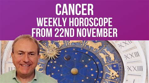 Cancer Weekly Horoscope From 22nd November 2021 Youtube
