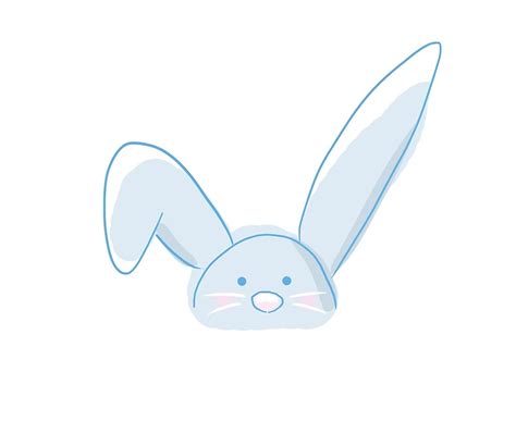 Cute Blue Bunny Rabbit By Pigment Redbubble