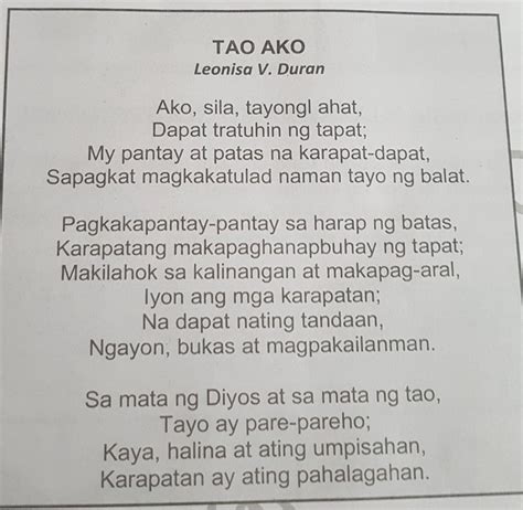 Mabuti O Masama May Pantay At Patas Na Karapat Dapat Sapagkat