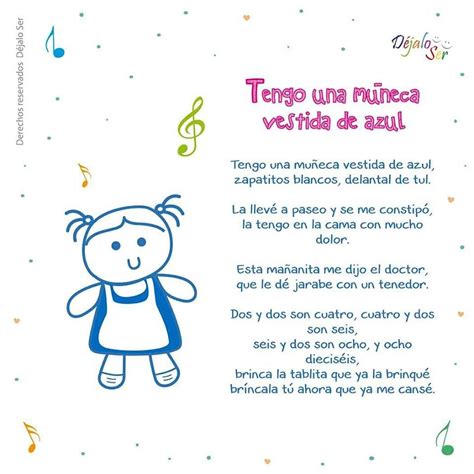 Letras De Canciones Infantiles Eduinf35 Preschool Poems Preschool Spanish Teaching Spanish