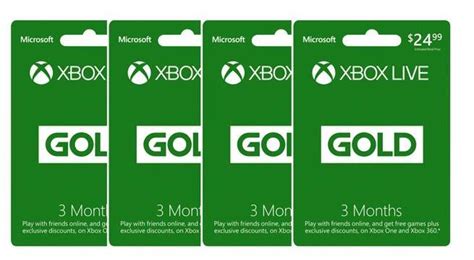 Get 3 Months Of Xbox Live Gold For Only 10
