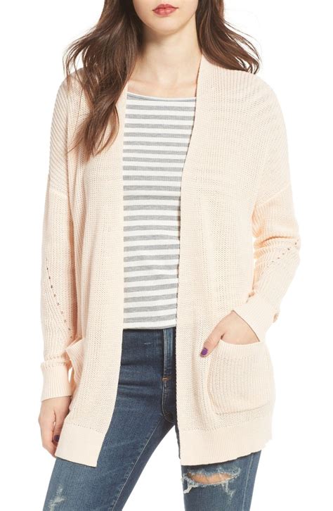 Bp Open Front Cotton Cardigan Nordstrom Cardigan Sweaters For