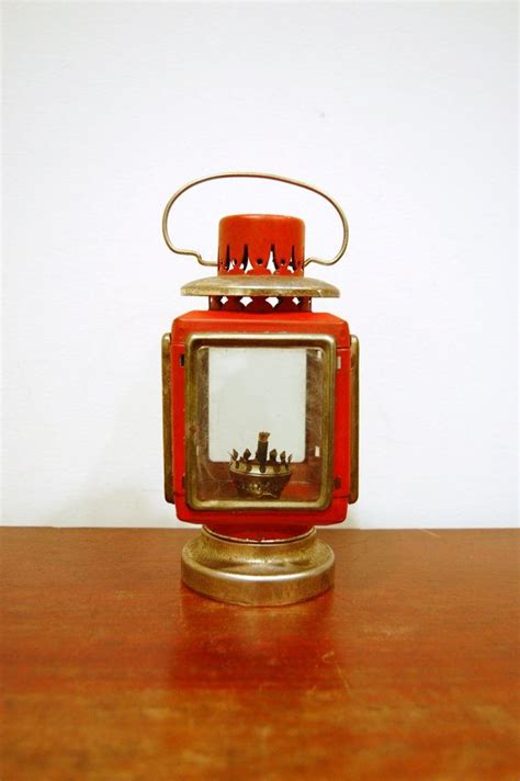 Vintage Red Metal Oil Lantern By 5thstreetbazaar On Etsy 2400 Oil