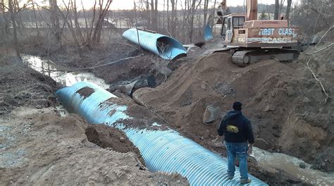 Michigan Excavation Culvert Drainage Pipes And Storm Drains