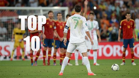 Cristiano Ronaldo Top 10 Free Kicks Ever Hd Youtube