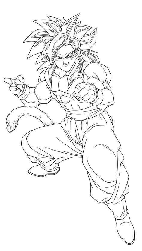 Free Ssj4 Goku Coloring Page Download Free Ssj4 Goku Coloring Page Png