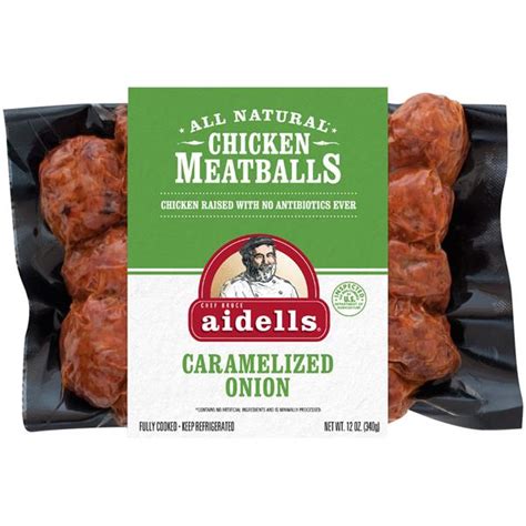 See more ideas about gourmet sausage, sausage, gourmet. Aidells Chicken Meatballs, Caramelized Onion, 12 oz. (Fully Cooked) | Hy-Vee Aisles Online ...