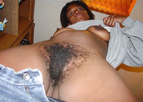 Black Slut Spreading Her Hairy Pussy And Getting Fucked