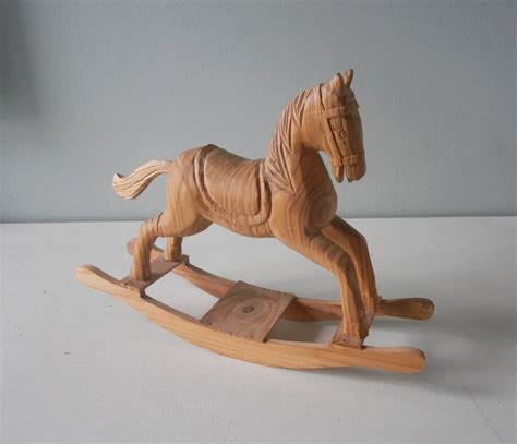 Vintage Wooden Rocking Horse Handmade