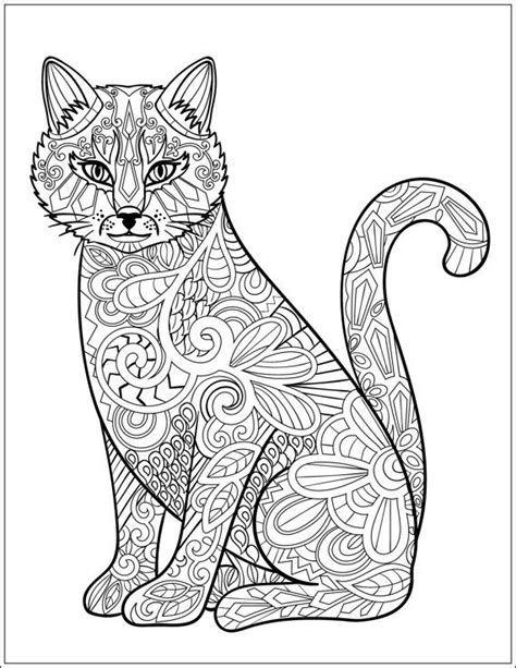 Free Cat Coloring Pages For Adults At Free Printable