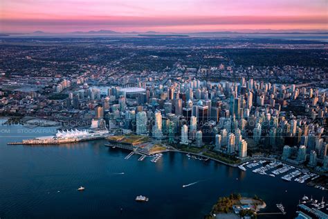 Aerial Photo Vancouver Skyline 2015