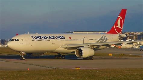Fullhd Turkish Airlines Airbus A330 300 Takeoff At Genevagvalsgg