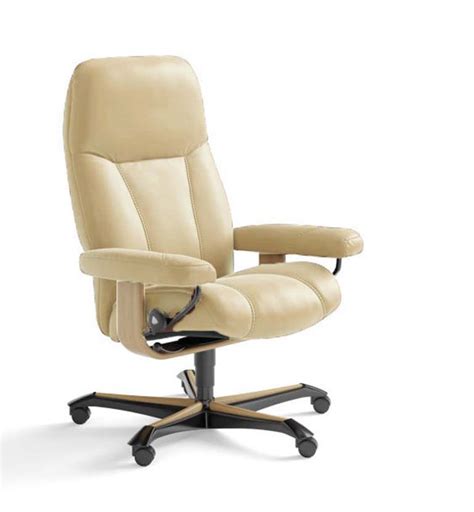 Ships fully assembled.available only in medium size. Stressless Consul Office Chair | Traditions at Home