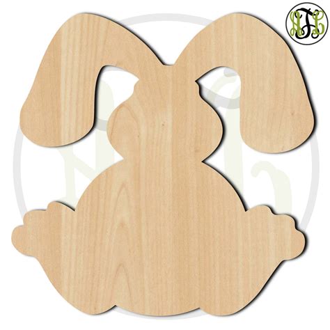 Bunny 3 230039 Easter Cutout Unfinished Wood Cutout Wood Etsy