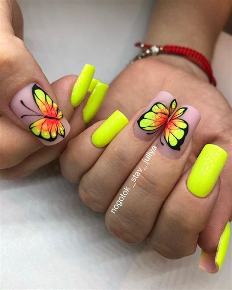 28 Cute Summer Yellow Nails Design Easy To Copy In 2019