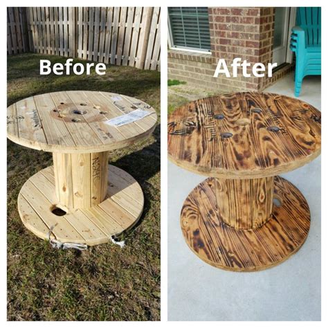 Diy Spool Ideas Wooden Cable Spool Table 40 Upcycled Furniture Ideas