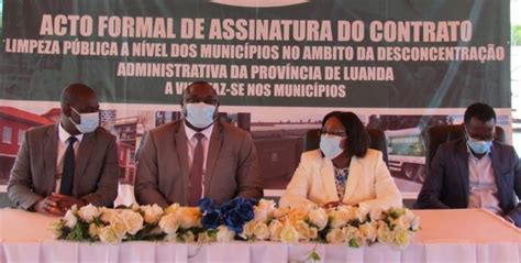 Cacl E Elisal Formalizam Contrato Para Limpeza Do Município De Luanda Ver Angola Diariamente