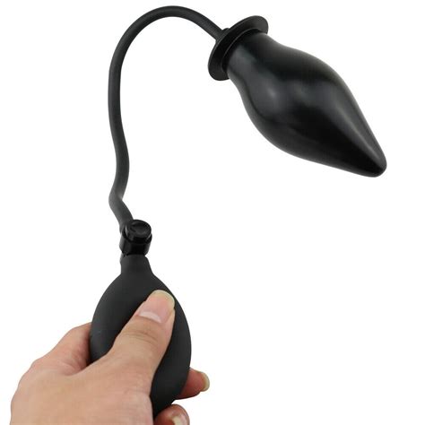 inflatable anal plug expandable dildo pump butt dilator anus sex toys for couple ebay