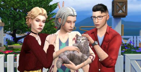 Group Pose With Cat Sims4file