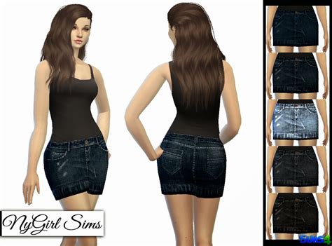 Nygirl Sims 4 Ts3 Jean Skirt Conversion