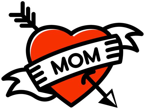 Heart Mom Tattoo 1186923 Png