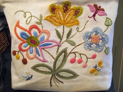 Peony Jacobean Crewel Work Embroidery Kit Crewel