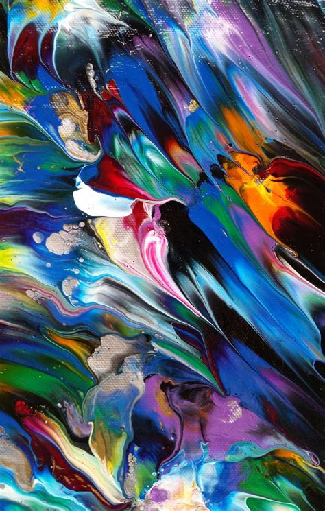 Fireworks Large Colorful Abstract Painting Alexandra