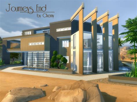 Journeys End House By Chemy Sims 4 Residential Lots