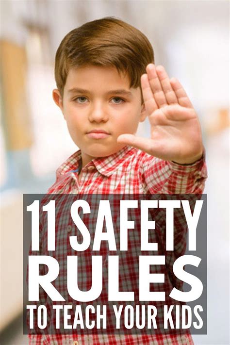11 Safety Rules For Kids You Need To Teach Your Child With Images