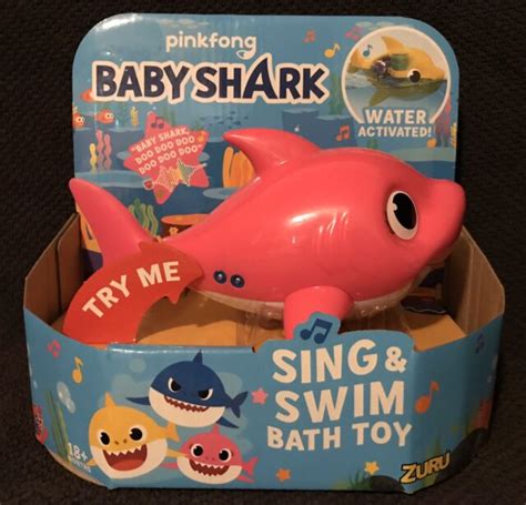 Zuru Pinkfong Baby Shark Pink Sing And Swim Water Activated Bath Toy