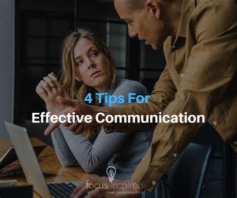 4 Tips For Effective Communication Focus Inspired Career Coach For