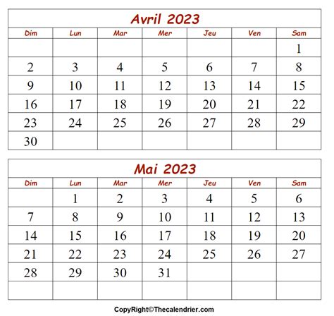 Calendrier Avril Mai 2023 Get Calendrier 2023 Update Images