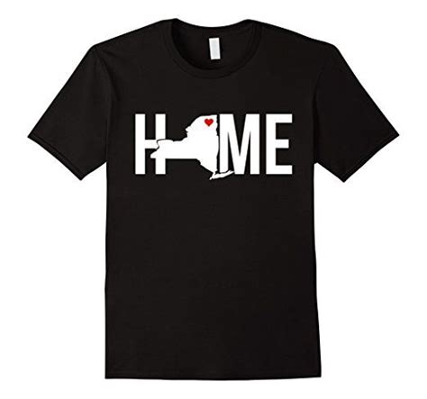 Amazon Com I Love My Home New York State T Shirt Clothing