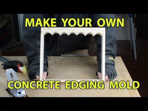 4 steps to make your own concrete landscape curbing. Make Your Own Concrete Edging Part 1 - YouTube | Concrete edging, Concrete edging molds, Concrete