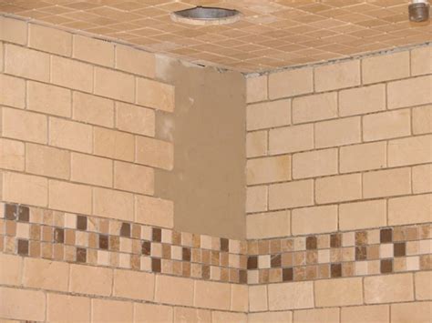 Most construction of bathroom walls around the shower or tub area is based on 2x4 studs so total wall thickness having build a fair number of custom bathrooms in my 55 years of working in the custom renovations or you can try to be frugal and redo your bathroom three times in the same ten years. How to Install Tile in a Bathroom Shower | how-tos | DIY