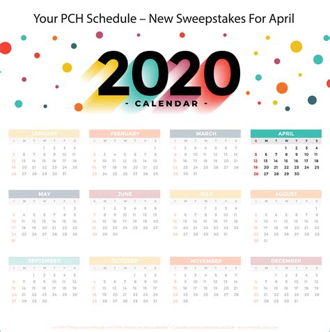 YOUR PCH SCHEDULE – NEW SWEEPSTAKES TO ENTER FOR APRIL - PCH Blog