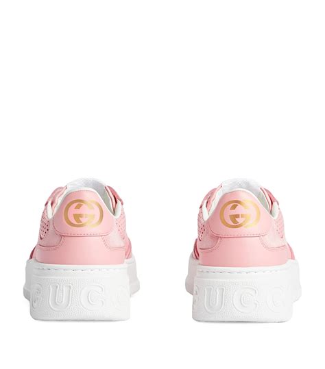 Gucci Pink Gg Supreme Monogram Sneakers Harrods Uk