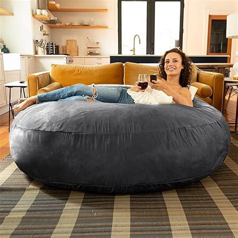 Jaxx Foot Cocoon Large Bean Bag Chair For Adults Smoke Home Garden