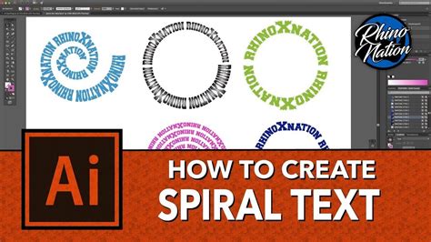How To Create Spiral Text In Adobe Illustrator Learning Graphic