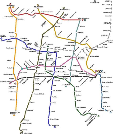 Mapa Del Metro Metro Ciudad De Mexico Mapa Metro Cdmx