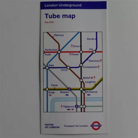 LONDON UNDERGROUND TFL Pocket Tube Map May 2010 Barbara Kruger Tube Map